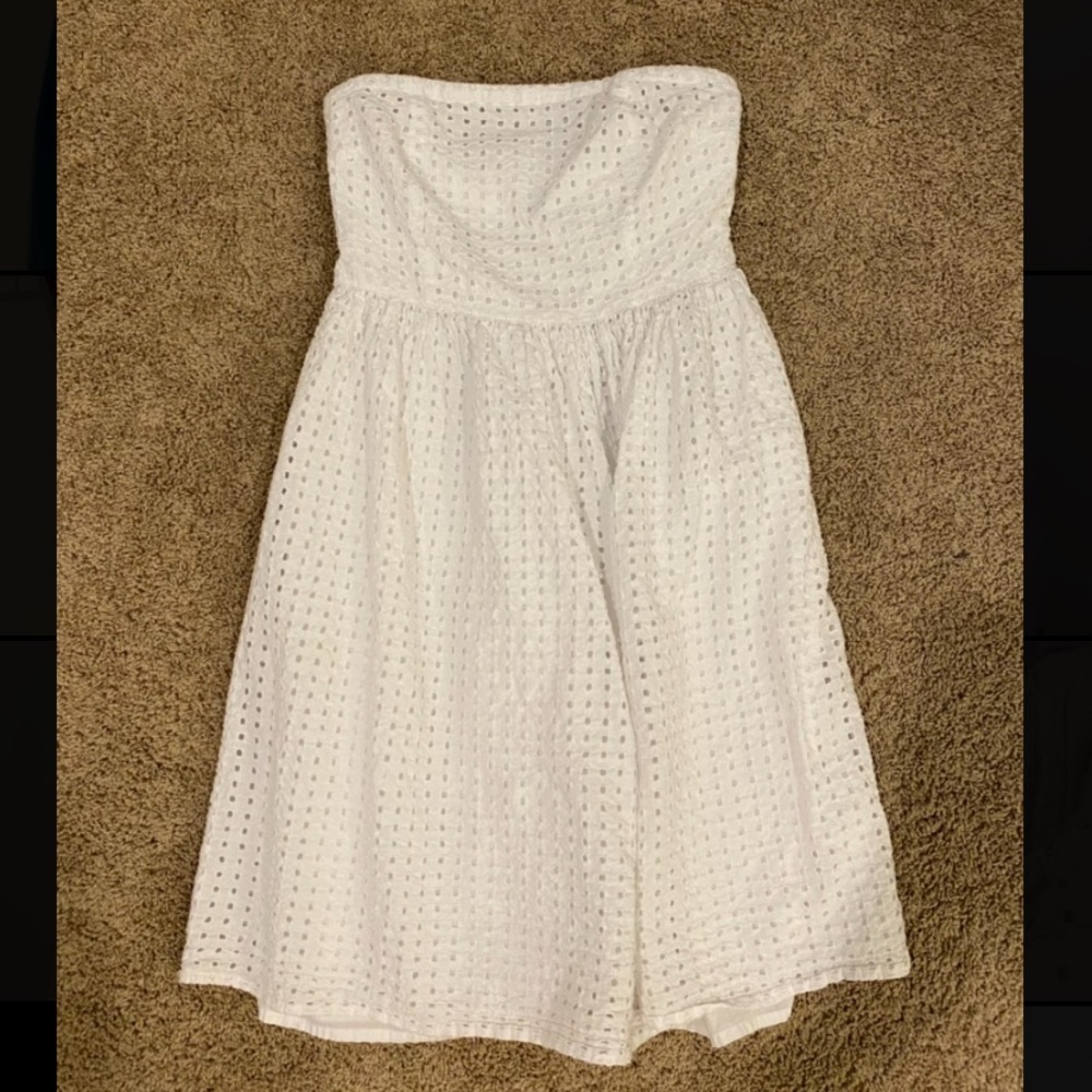Old navy white strapless dress